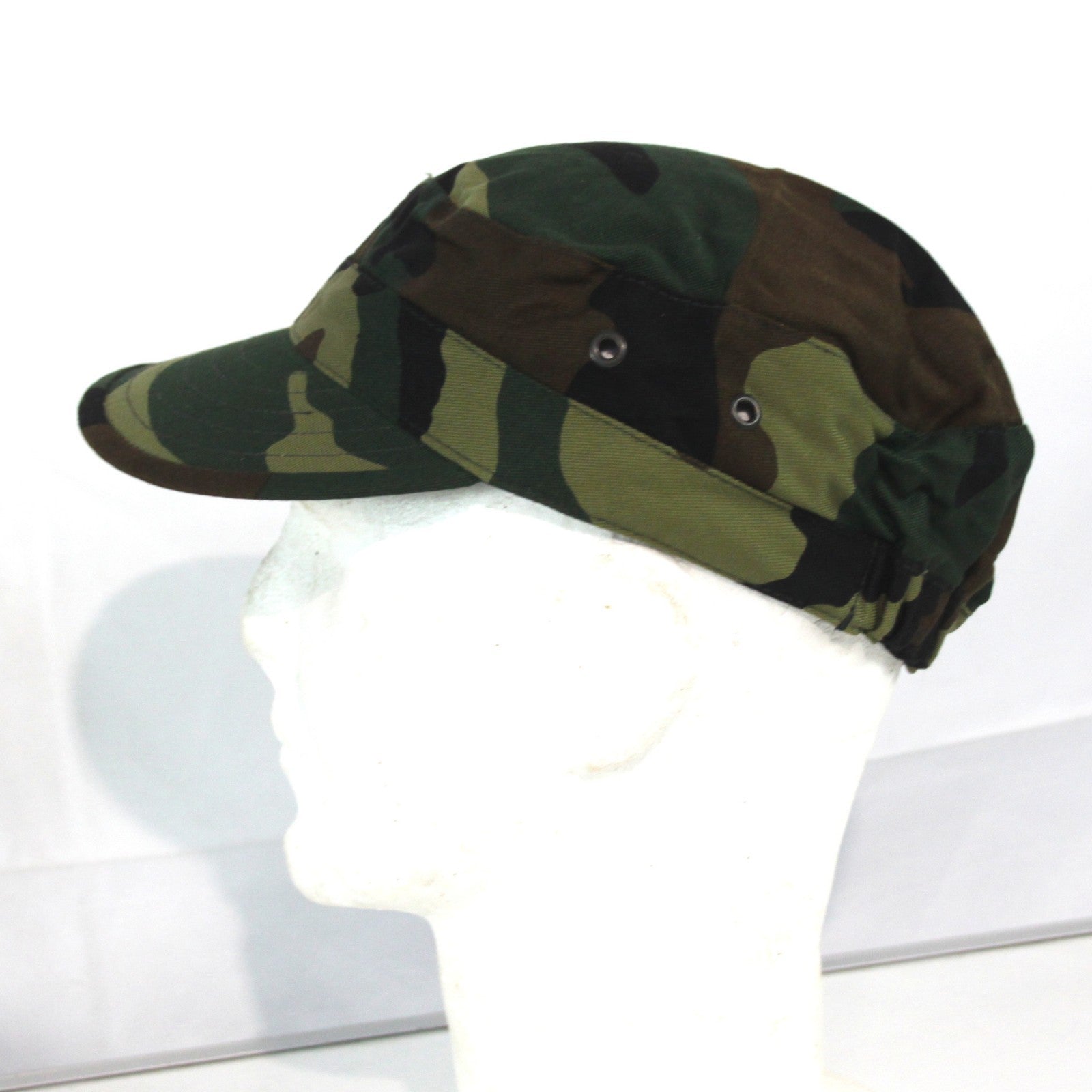 New Camo Cap Italian Army Woodland Peak Hat Genuine Surplus 56-60cm (4402)