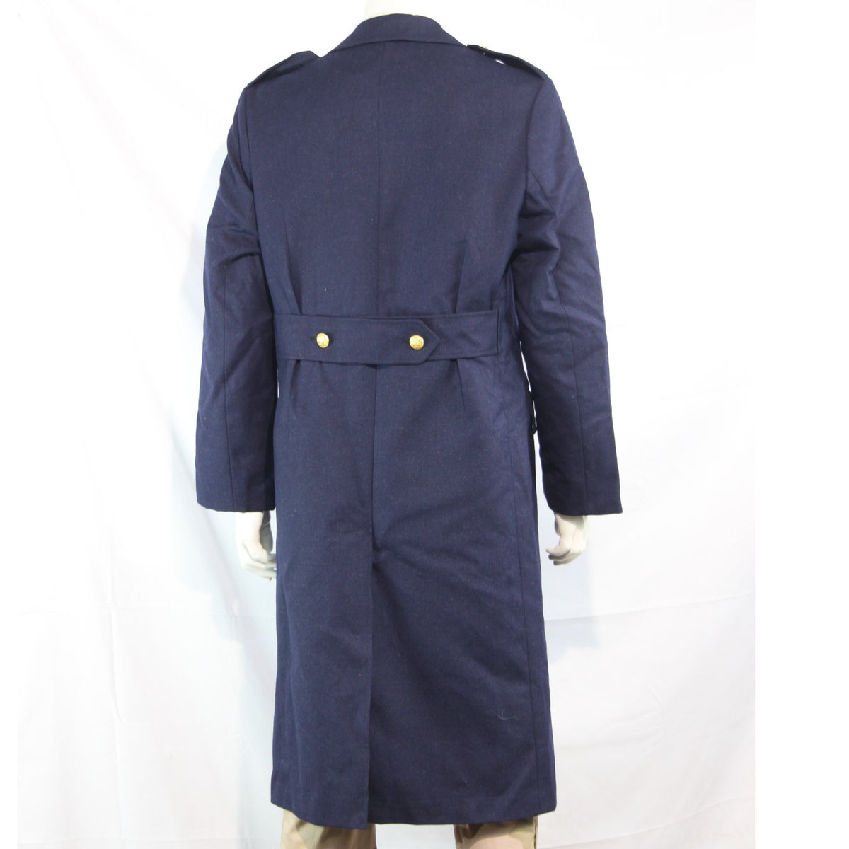 French Airforce Overcoat Navy Blue Genuine Surplus Coat 36-38" Chest (3804)