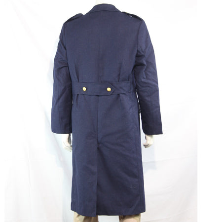 French Airforce Overcoat Navy Blue Genuine Surplus Coat 36-38" Chest (3804)