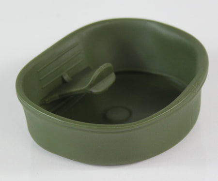 Genuine Surplus Swedish Folding Camping Cup Green Plastic Compact Small Travel