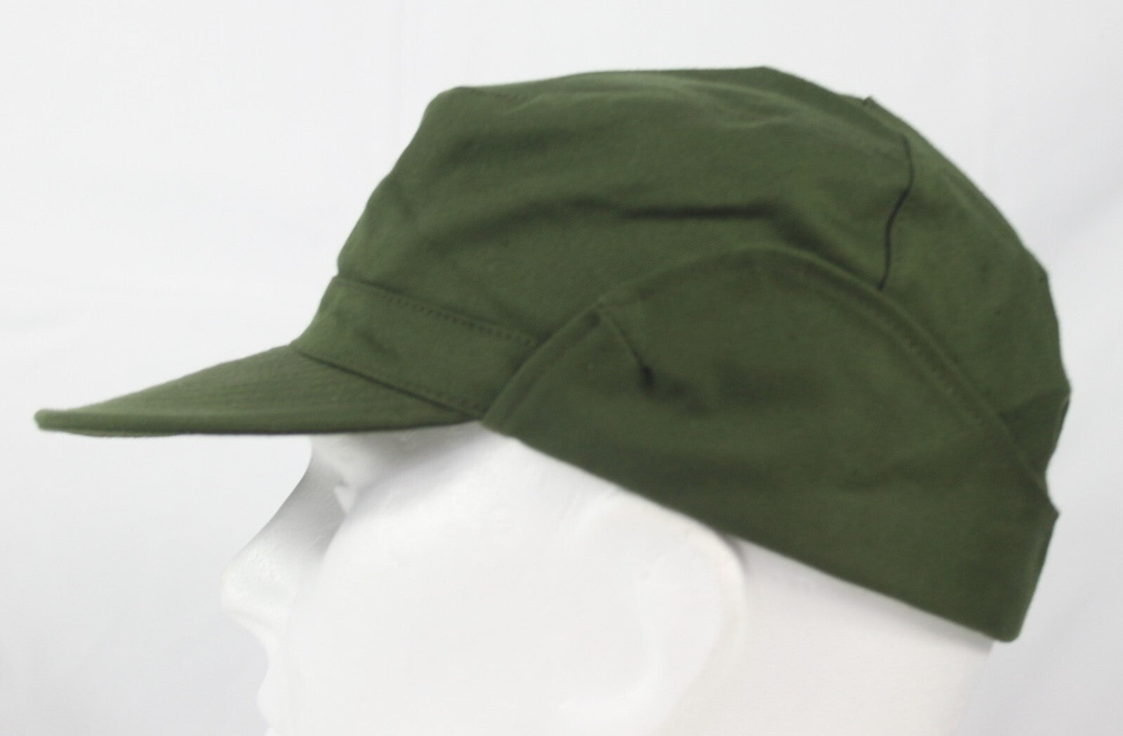 Genuine Surplus Swedish Army Military Olive Green Cap Fatigue Cap Peak