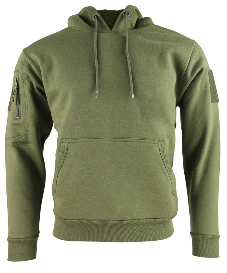 Kombat Tactical Hoodie Olive /Black  Tactical Military Pockets Cotton Rich Hoode