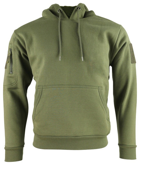 Kombat Tactical Hoodie Olive /Black  Tactical Military Pockets Cotton Rich Hoode