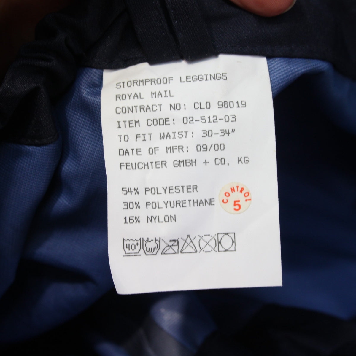 British Courier Waterproof Breathable Over-Trousers Gore-tex type 30-34" (3850)