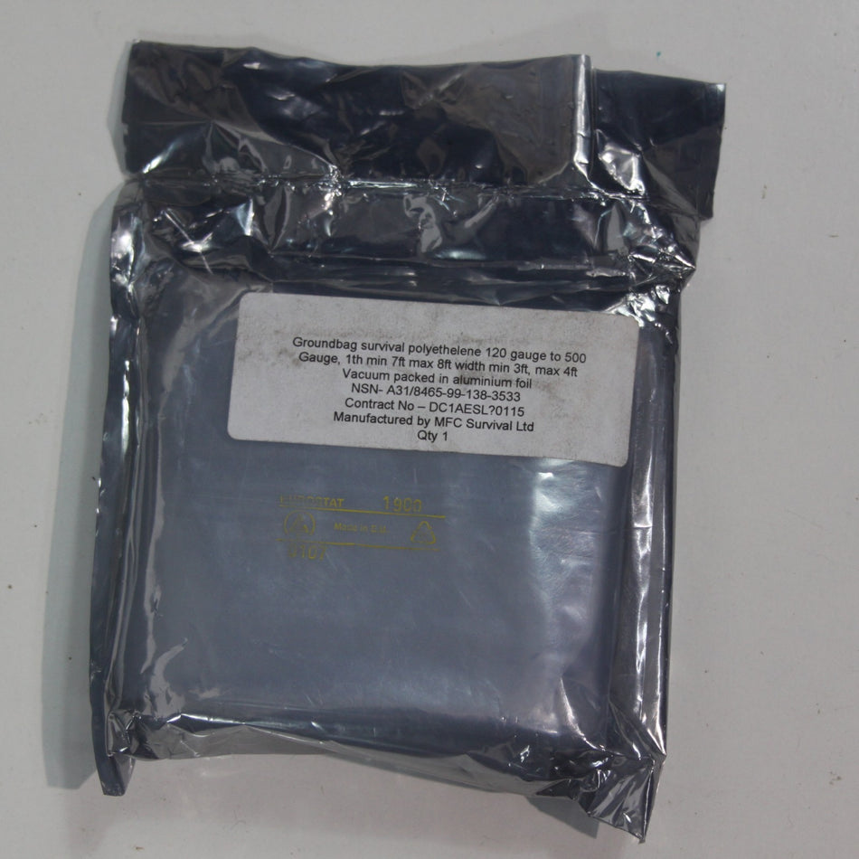Survival Bag Sleeping Bag PVC Plastic Emergency Genuine Surplus Military (4018)