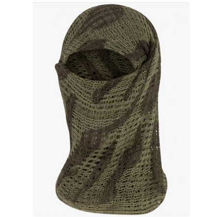 Highlander Camo Scrim Neck Scarf / Sniper Scarf Net Mesh Olive & black