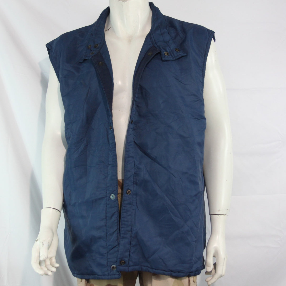 Genuine Surplus Jacket Liner Quilted Blue Thermal Sleeveless Large 42-44" (3734)