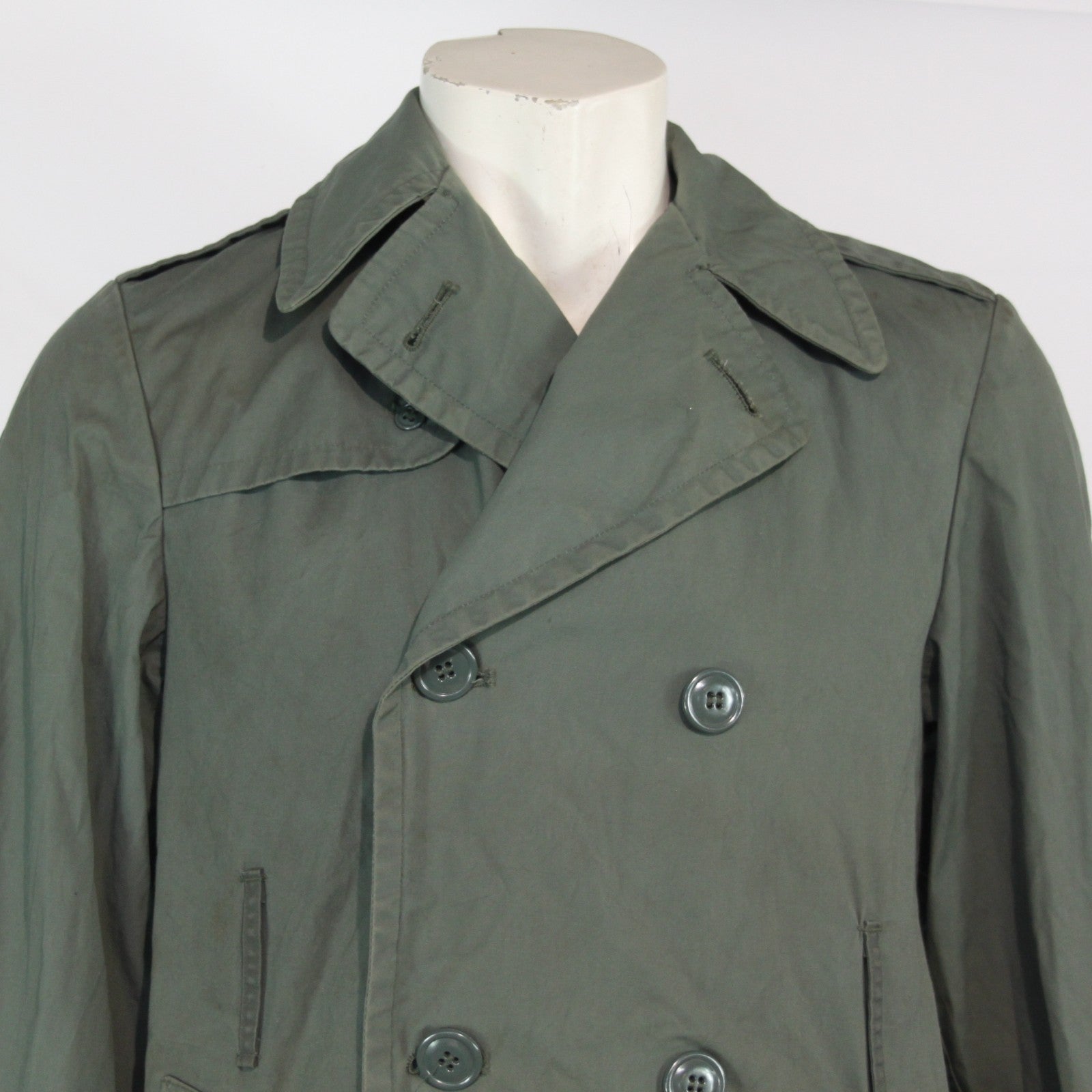 Genuine Surplus US Army Vintage Raincoat Trenchcoat Jacket Coat XS (3470)