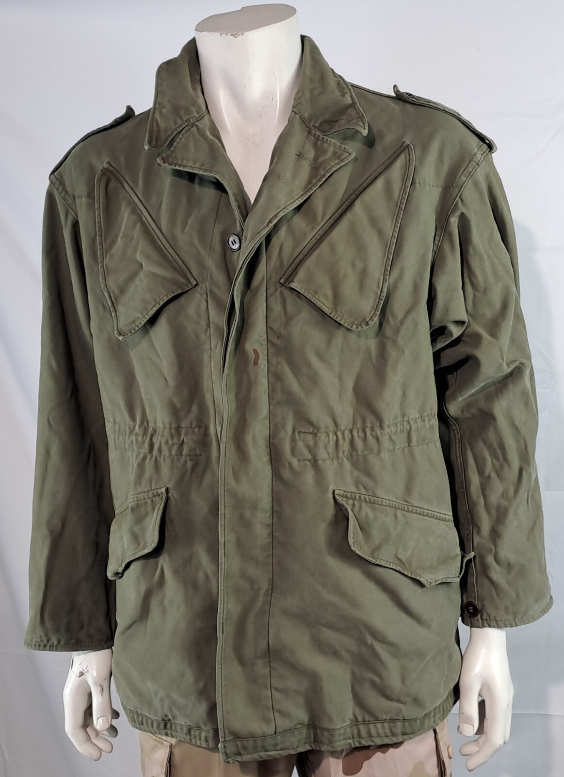 Genuine Surplus Dutch NATO Canvas Jacket Olive Green Grade 2 (2522)