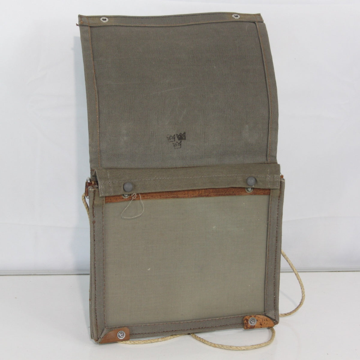 Genuine Surplus Vintage Swedish Army Military Map Case Canvas Khaki (3440)