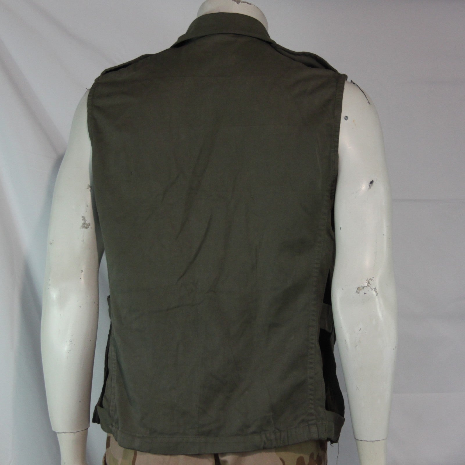 Genuine Surplus French Jacket Converted to Goa Gilet Open SideCanvas 38"  (4217)