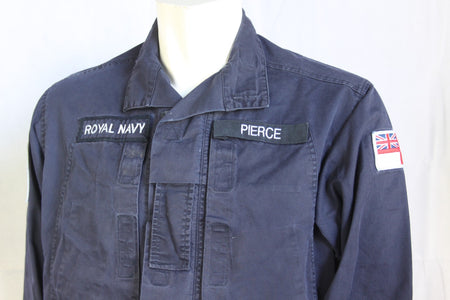 Genuine Surplus Royal Navy British Naval PCS H/W Shirt Badged G1