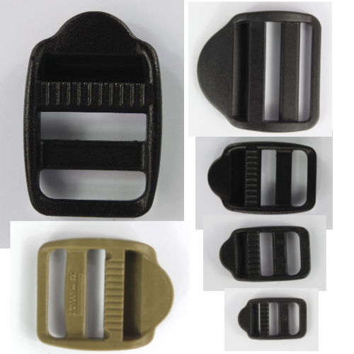Ladderlock Buckles Black Tan Plastic Tension Rucksacks Replacement All Sizes