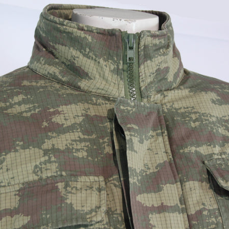 Genuine Surplus Turkish Army Camo Parka Fleece Lined Jacket 40-42" (3767)