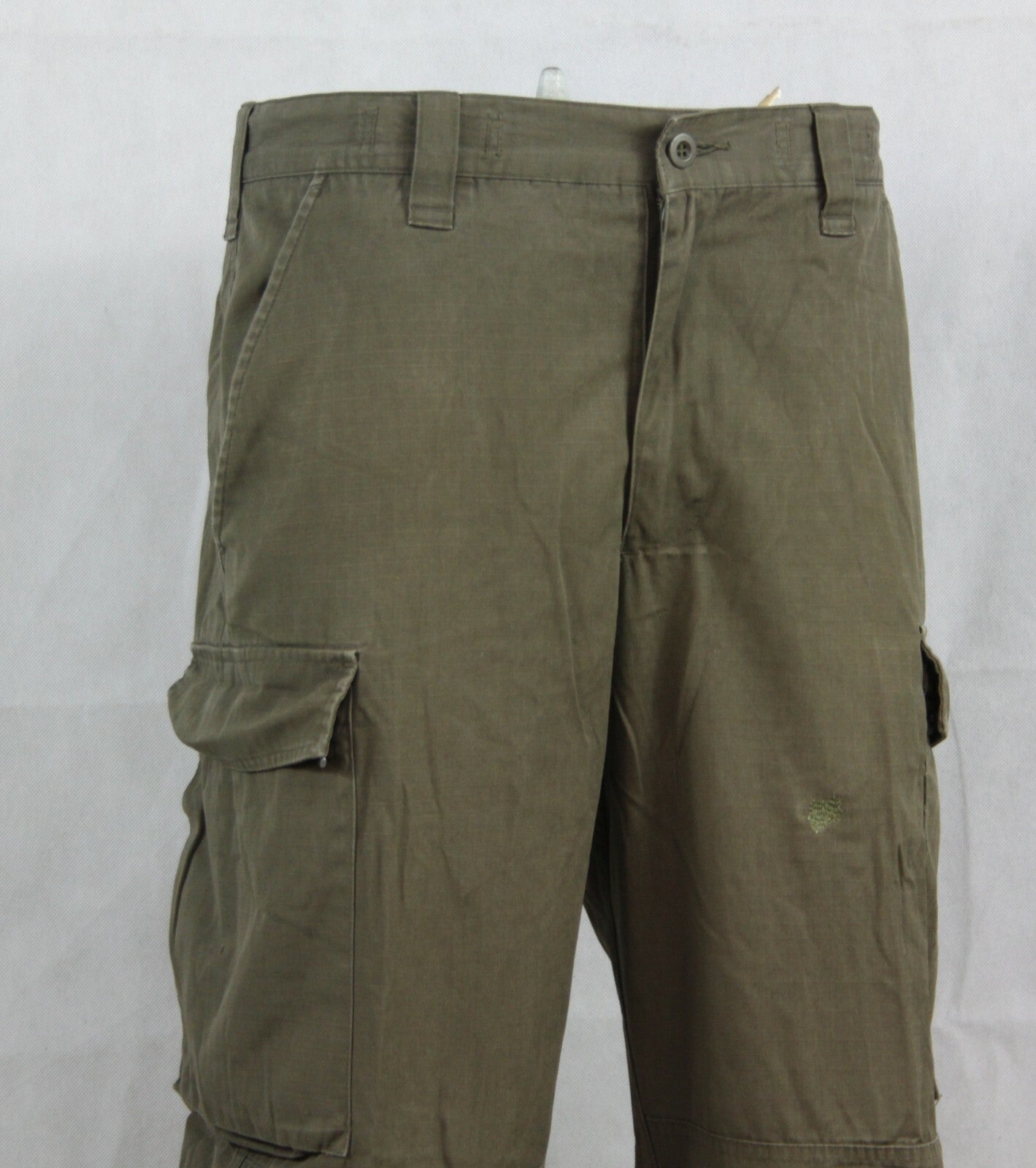 Army Surplus Austrian Olive Ripstop Trousers Lightweight Utility Combat Repairs