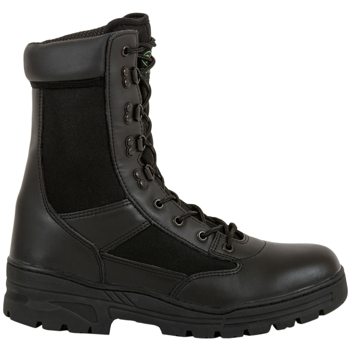 Highlander Alpha Boot Youth Mens Black Leather / Nylon Work Forces Cadets