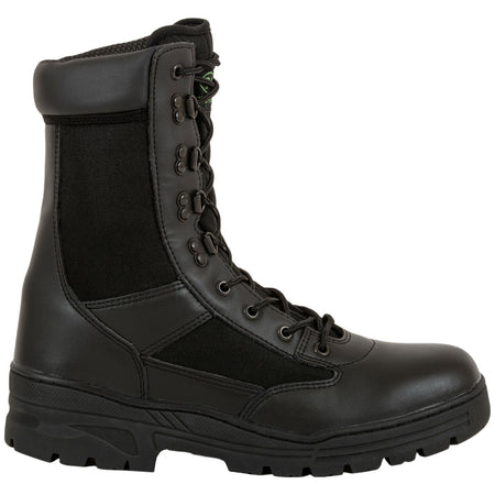 Highlander Alpha Boot Youth Mens Black Leather / Nylon Work Forces Cadets