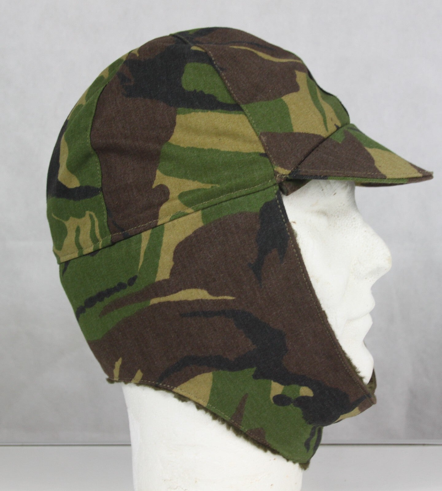 Genuine Surplus Dutch Ex Army Winter  NATO Hat Fur-lined DPM Peaked Thermal Warm