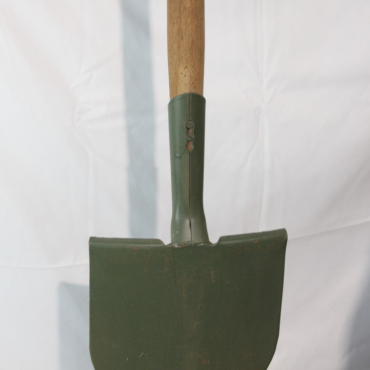 Swiss Army Shovel Spade Military Metal Wooden Handle (3777)