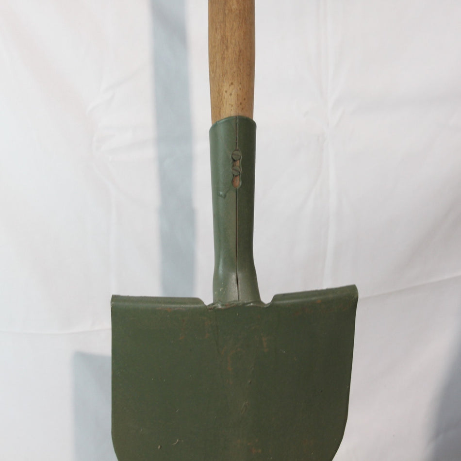Swiss Army Shovel Spade Military Metal Wooden Handle (3777)