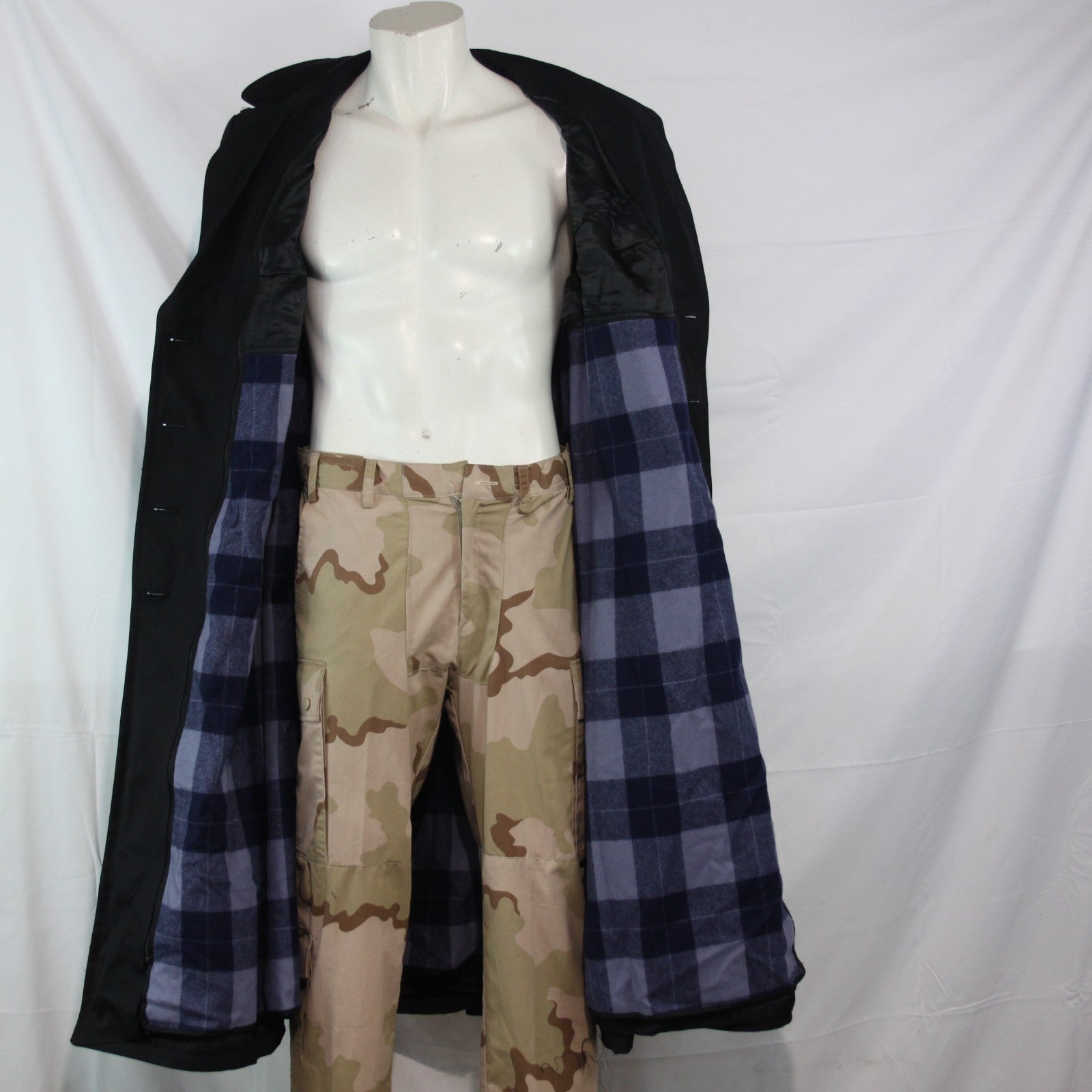 Womens German Naval Overcoat Winter Coat Genuine Surplus 38-40" (3643)