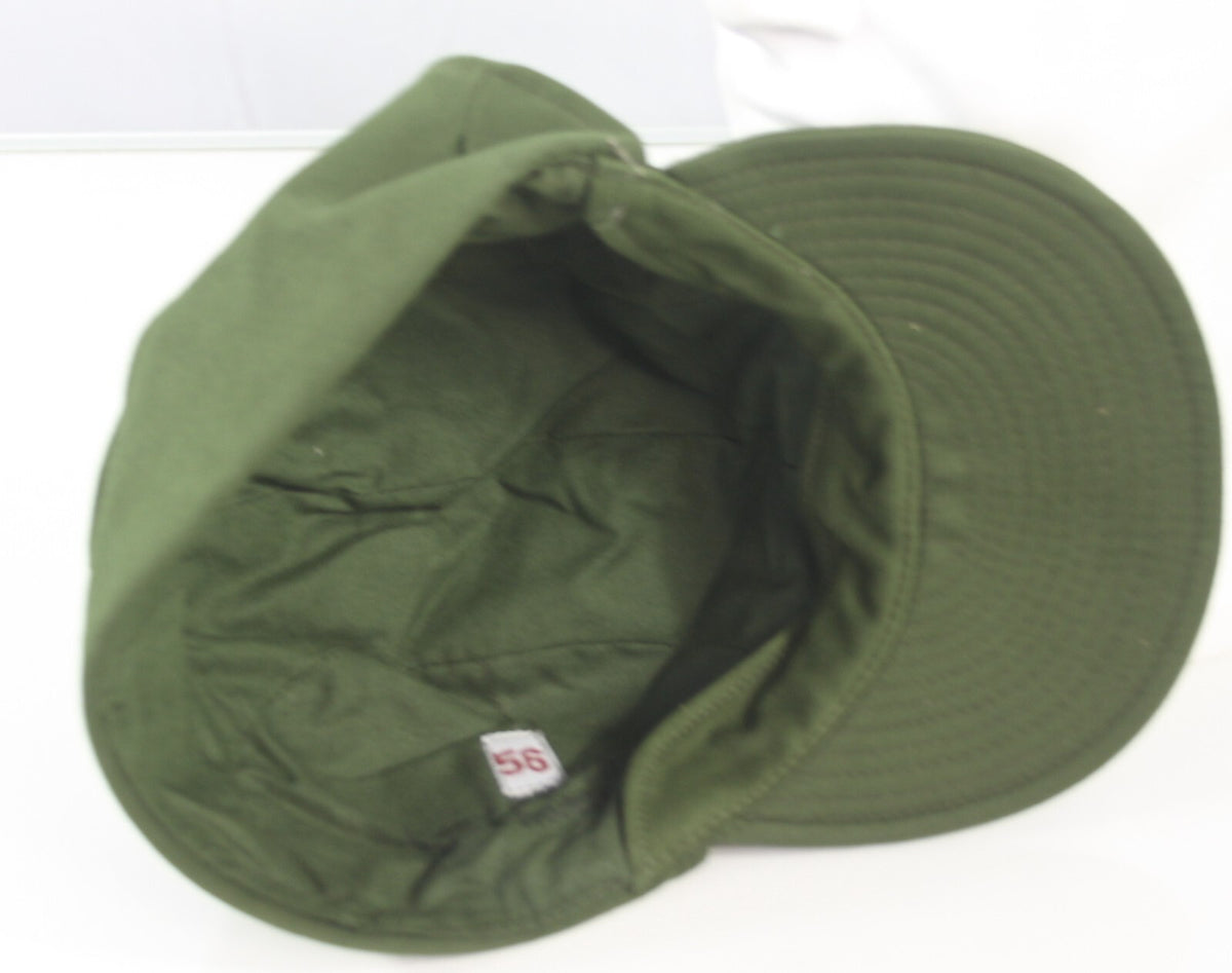 Genuine Surplus Swedish Army Military Olive Green Cap Fatigue Cap Peak