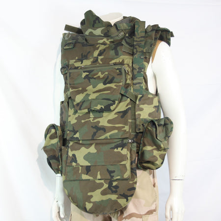 Spanish Military Body Armour Cover with Kevlar Genuine Surplus Camo Small 3968