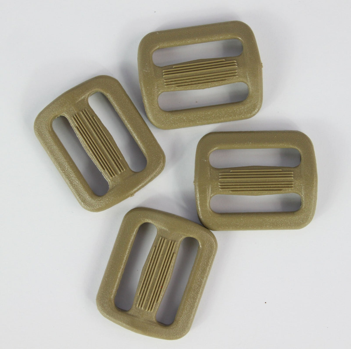 Tri-Glide Slider Buckles Black Tan Plastic Loops Rucksacks Replacement All Sizes