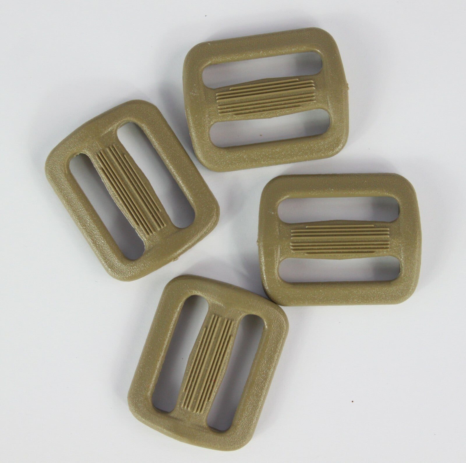 Tri-Glide Slider Buckles Black Tan Plastic Loops Rucksacks Replacement All Sizes