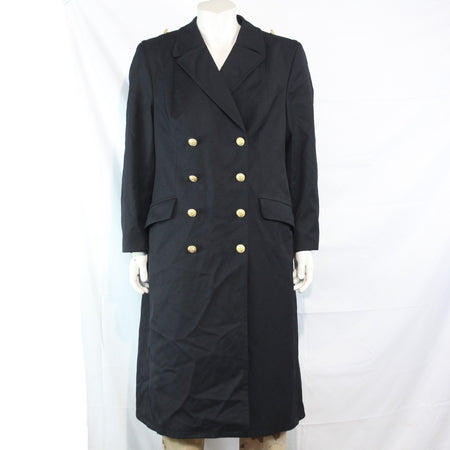 Womens German Naval Overcoat Winter Coat Genuine Surplus 38-40" (3643)