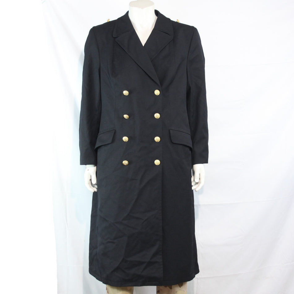 Womens German Naval Overcoat Winter Coat Genuine Surplus 38-40" (3643)