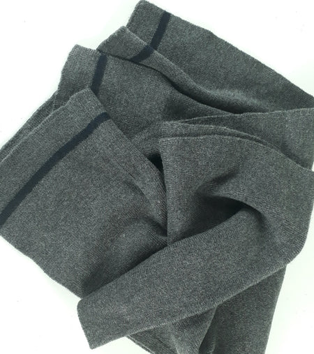 Vintage Wool Blend Grey Scarf German Army Genuine Surplus (4047)