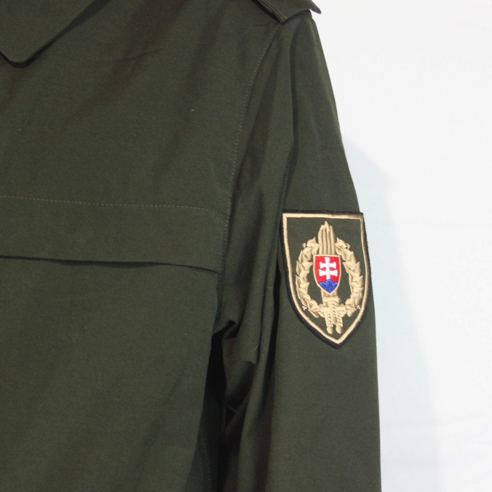 Czech Genuine Surplus Army Jacket Olive Microfibre Parka Unlined 44-46" (4027)
