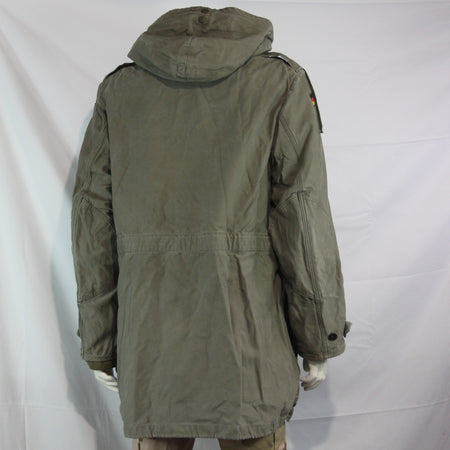 German Army Olive Parka Genuine Surplus Winter Coat Lined Long 42-44" (3795)
