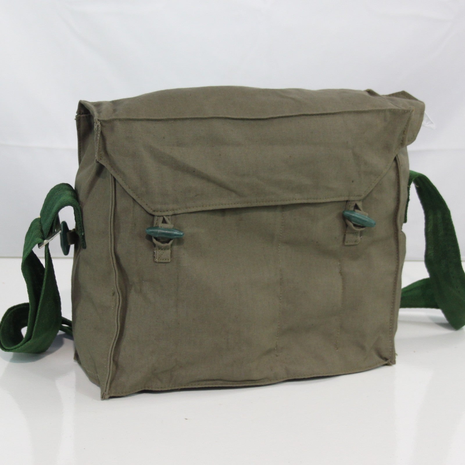 Genuine Surplus Bulgarian Army Side Bag Cotton Canvas Type Fabric Olive  (3410)