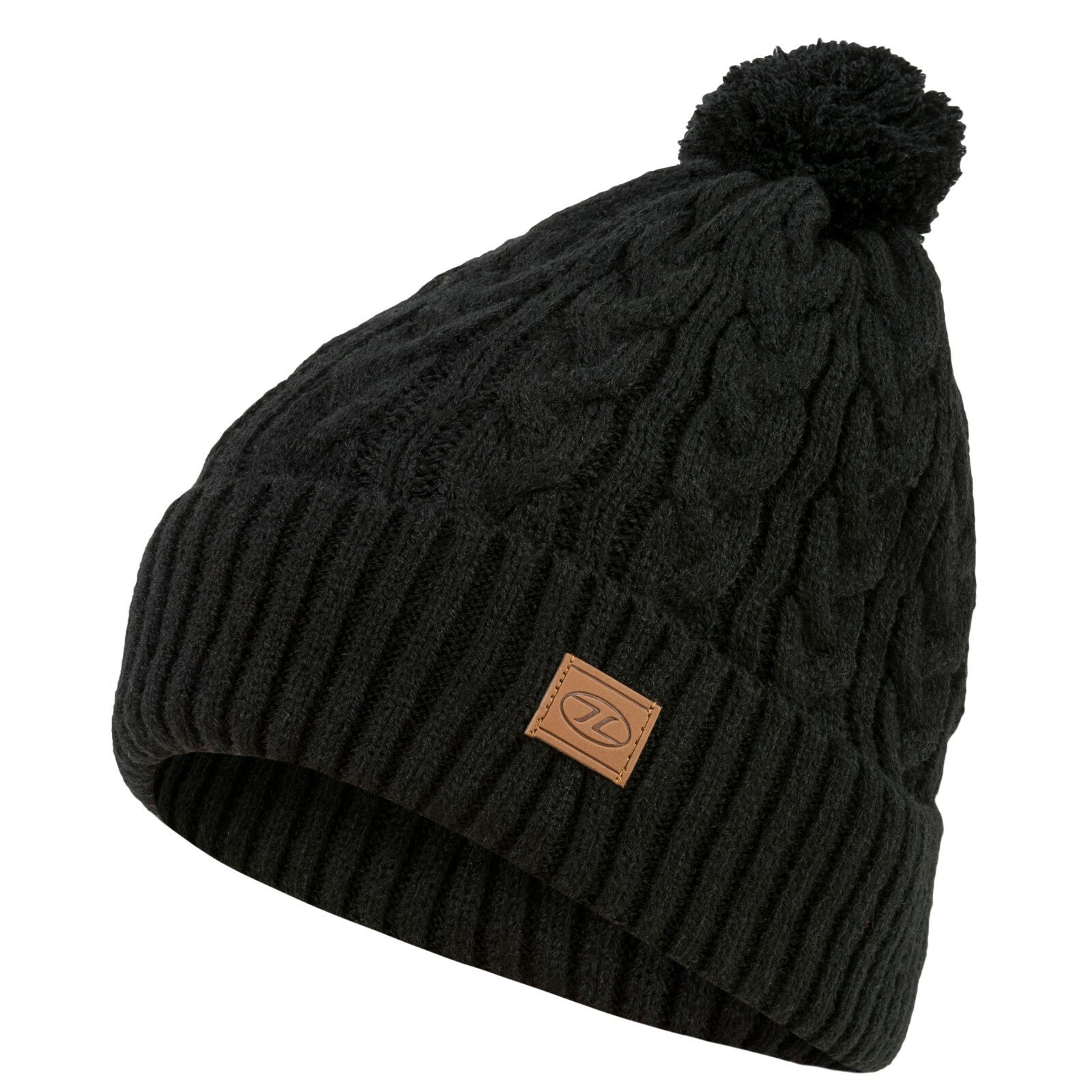 Knitted Bobble Hat Ski Thermal Winter Warm Fleece Lin Green Black Grey Red Yello
