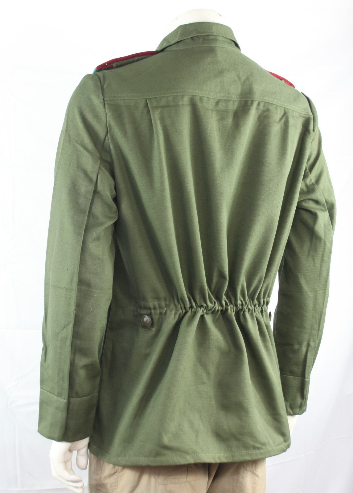 Genuine Surplus Bulgarian 3 Button Shirt olive Green Contrast Epaulettes (4273)