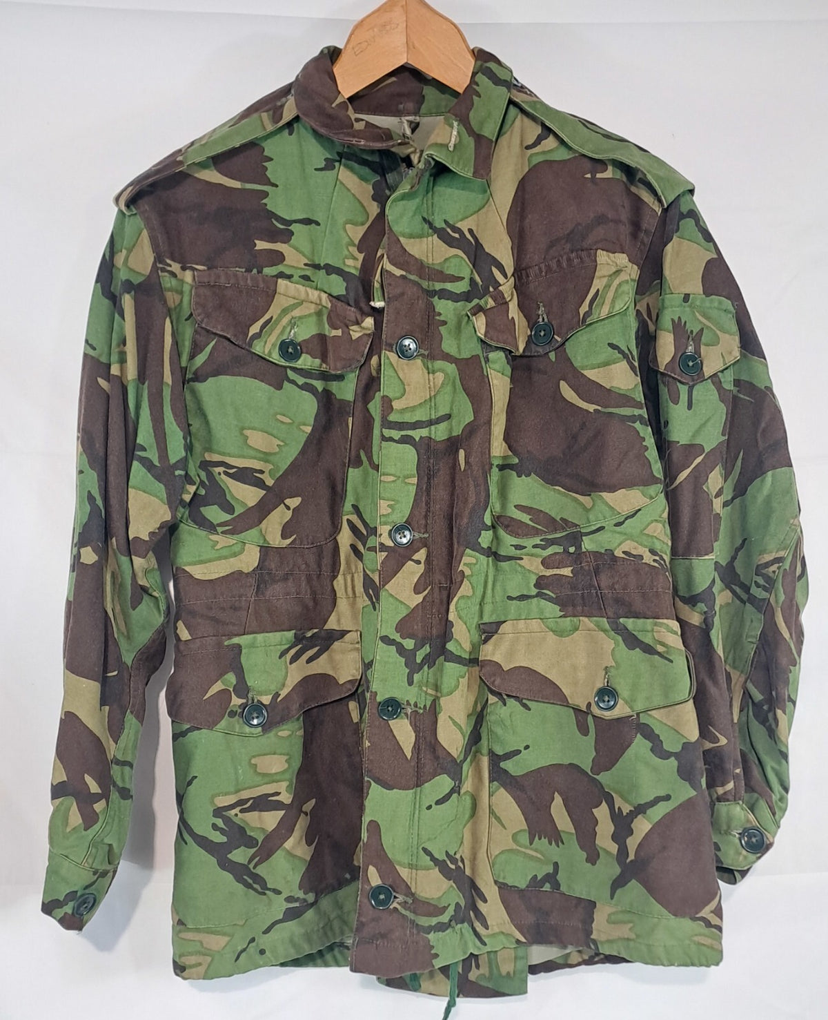 Genuine Surplus British 1970's Lined Vintage DPM Camo Jacket 36" (2641)