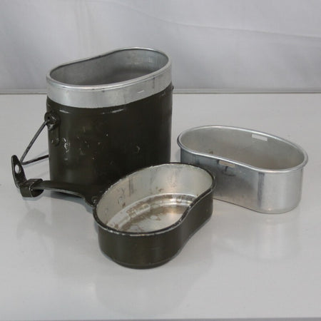 Genuine Surplus Austrian Army  Aluminium  Mess Tin Set  Billy Can grade 2