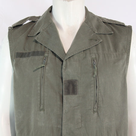 Genuine Surplus French Jacket Converted to Gilet Sleeveless Canvas 38-40"  (4128