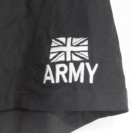 Genuine Surplus British Army PT Shorts Black Embroidered (4379)