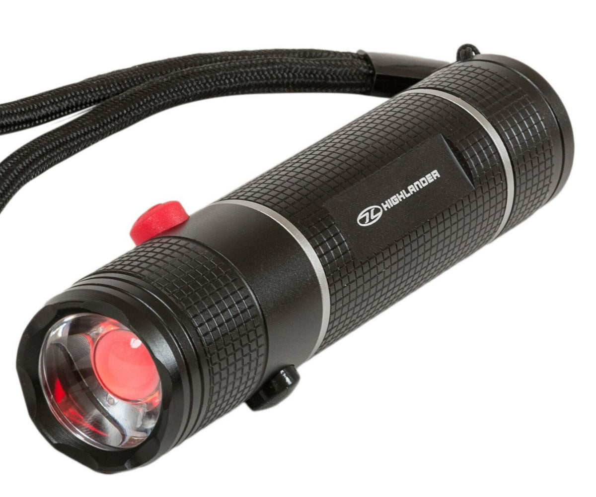Highlander Hawkeye Tactical 2 button Torch Hiking Camping Cadets Airsoft 