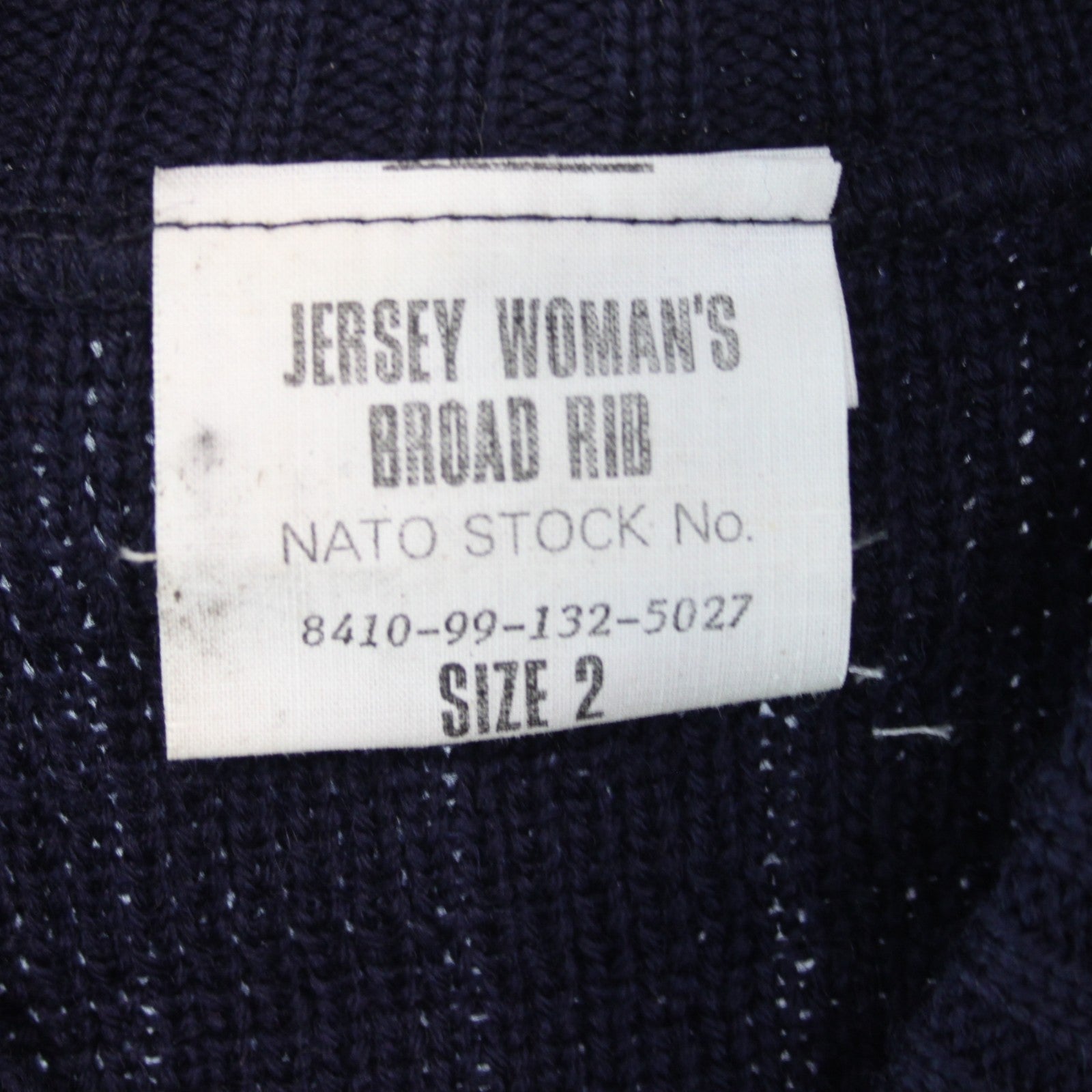 Womens Army Wool Jumper British Military Genuine Surplus Navy Rib Size 14 (3549)