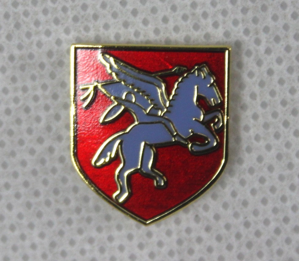 Enamel Pegasus Airborne Badge Lapel Pin Small Metal British Army  18 x 16mm