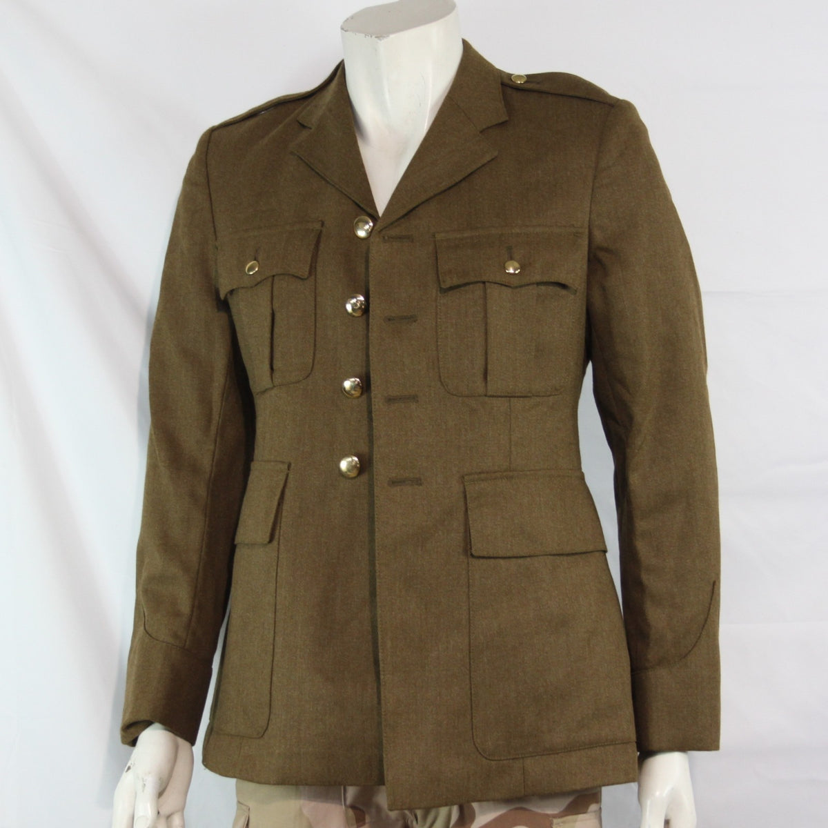 Genuine Surplus British Army Dress Uniform Jacket Tan 36" Chest Short (3589)