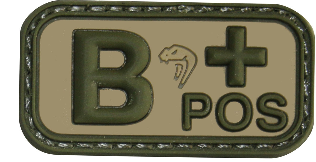 Old Style V Cam Blood Group Rubber Patches Viper Army RAF SAS Patch Badge