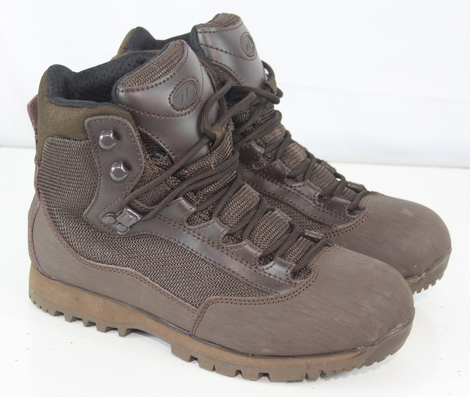 Highlander Pentland Military Style Walking Work Boots Brown EU39 UK6 Used (2071)