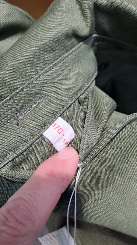 Genuine Surplus Hungarian Army Field Jacket Badged Canvas 38-40" Olive (3057B)