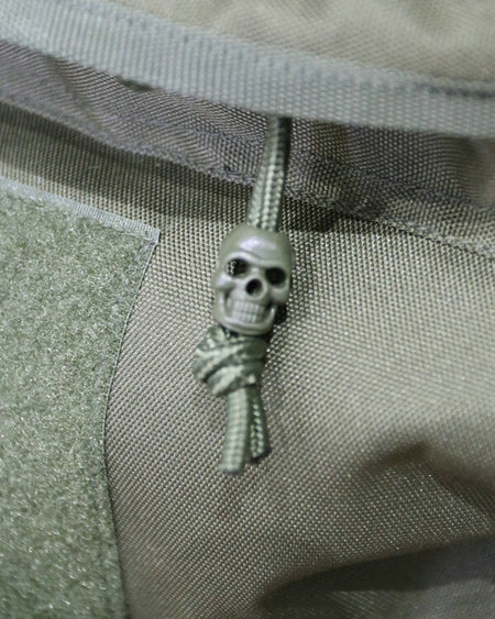 Pack10 Skull Cord Locks Stoppers Toggle Tactical Military Airsoft EMO Punk