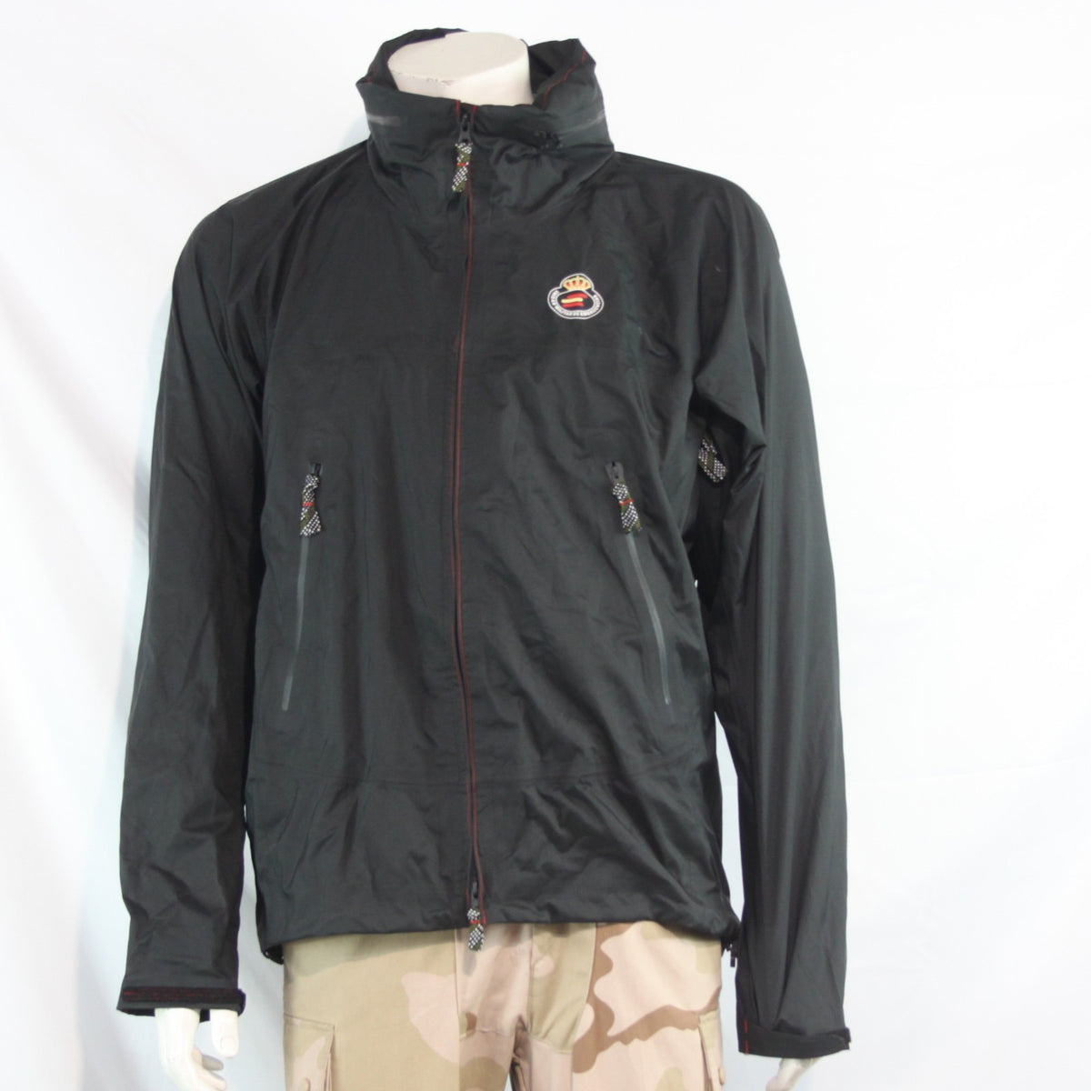 Spanish Military Black Lightweight Waterproof Breathable Jacket 38-40" (4308)